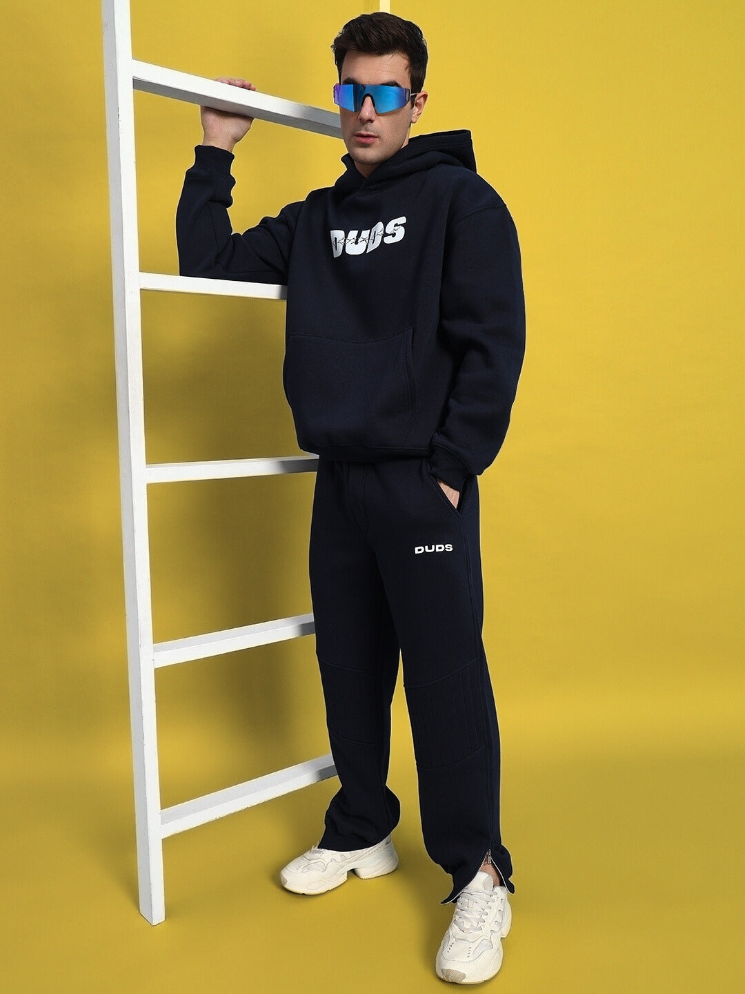 FIGHT NIGHT FLEECE CO-ORD (NAVY BLUE)