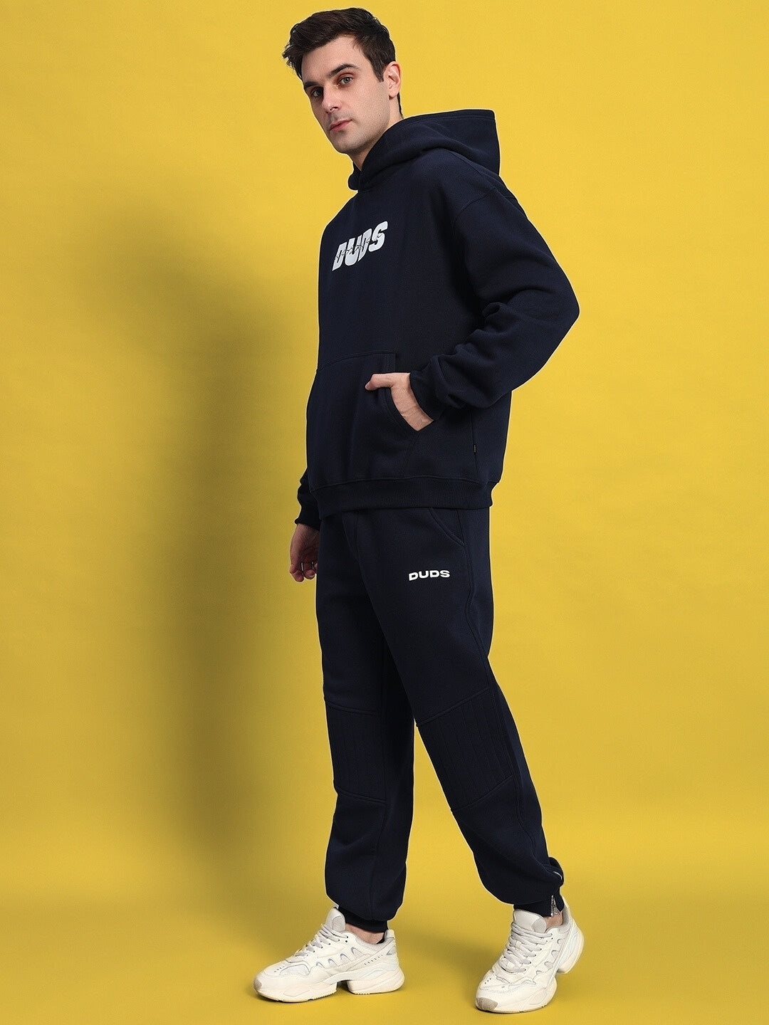 FIGHT NIGHT FLEECE CO-ORD (NAVY BLUE)