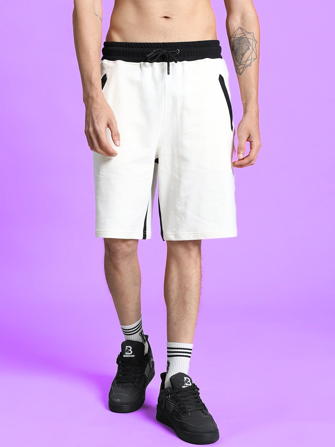 SPLINTER SUMMER CO-ORD SET (OFF WHITE)