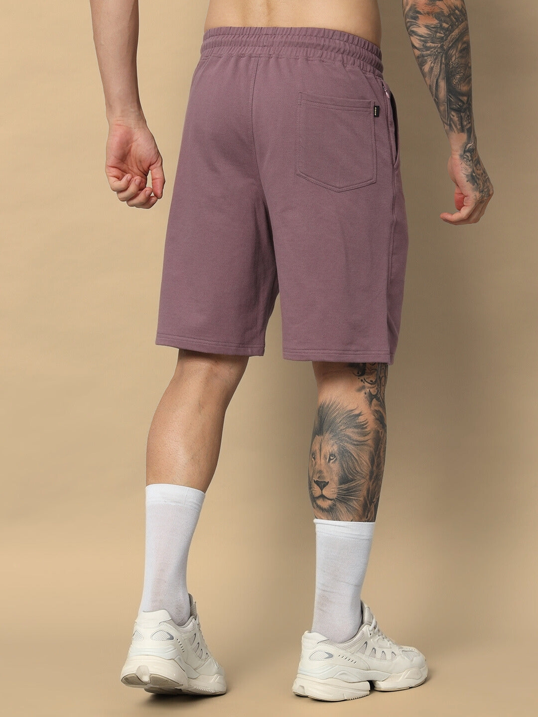 Cool Teddy Regular Fit Shorts (Chinese Voilet)