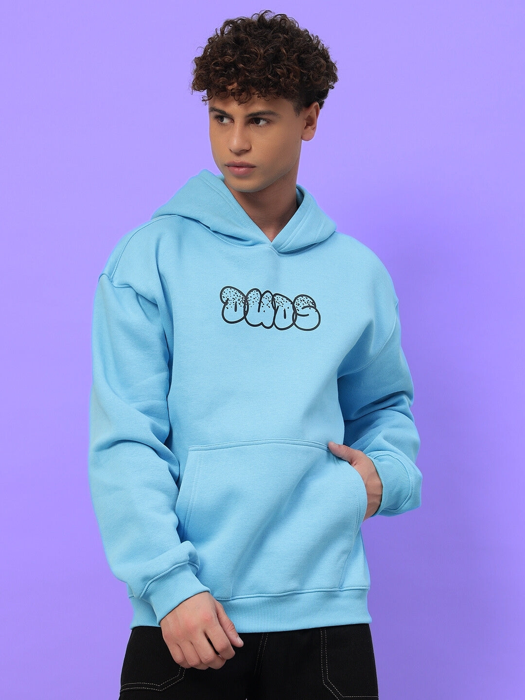 Sharkwave Oversized Hoodie (Light Blue)