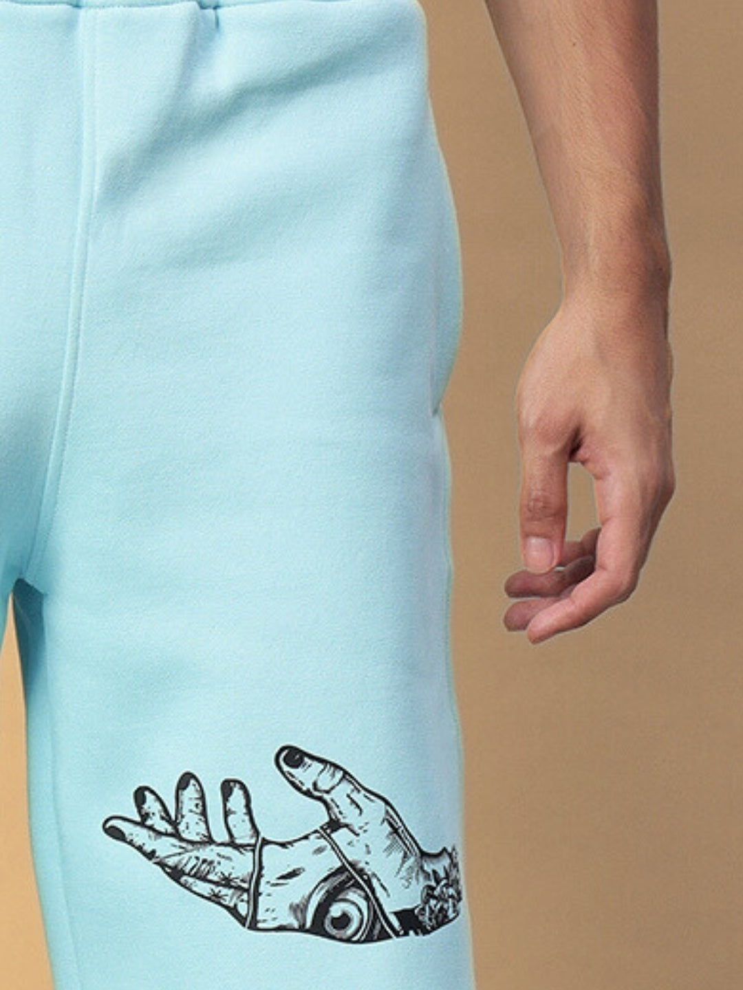 Demon Fleece Shorts (Sky Blue)