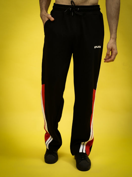 tornado joggers black red