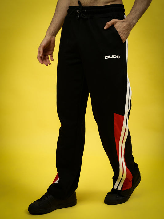 tornado joggers black red