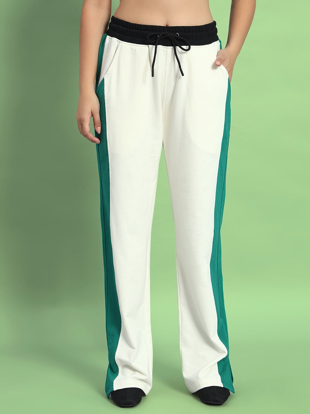 WOMEN'S ZINGY JOGGER (OFF WHITE-TEAL)