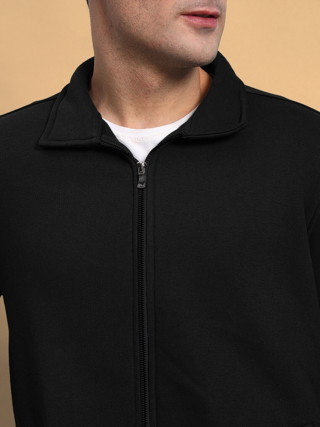 SHAGGY FLEECE JACKET (BLACK)