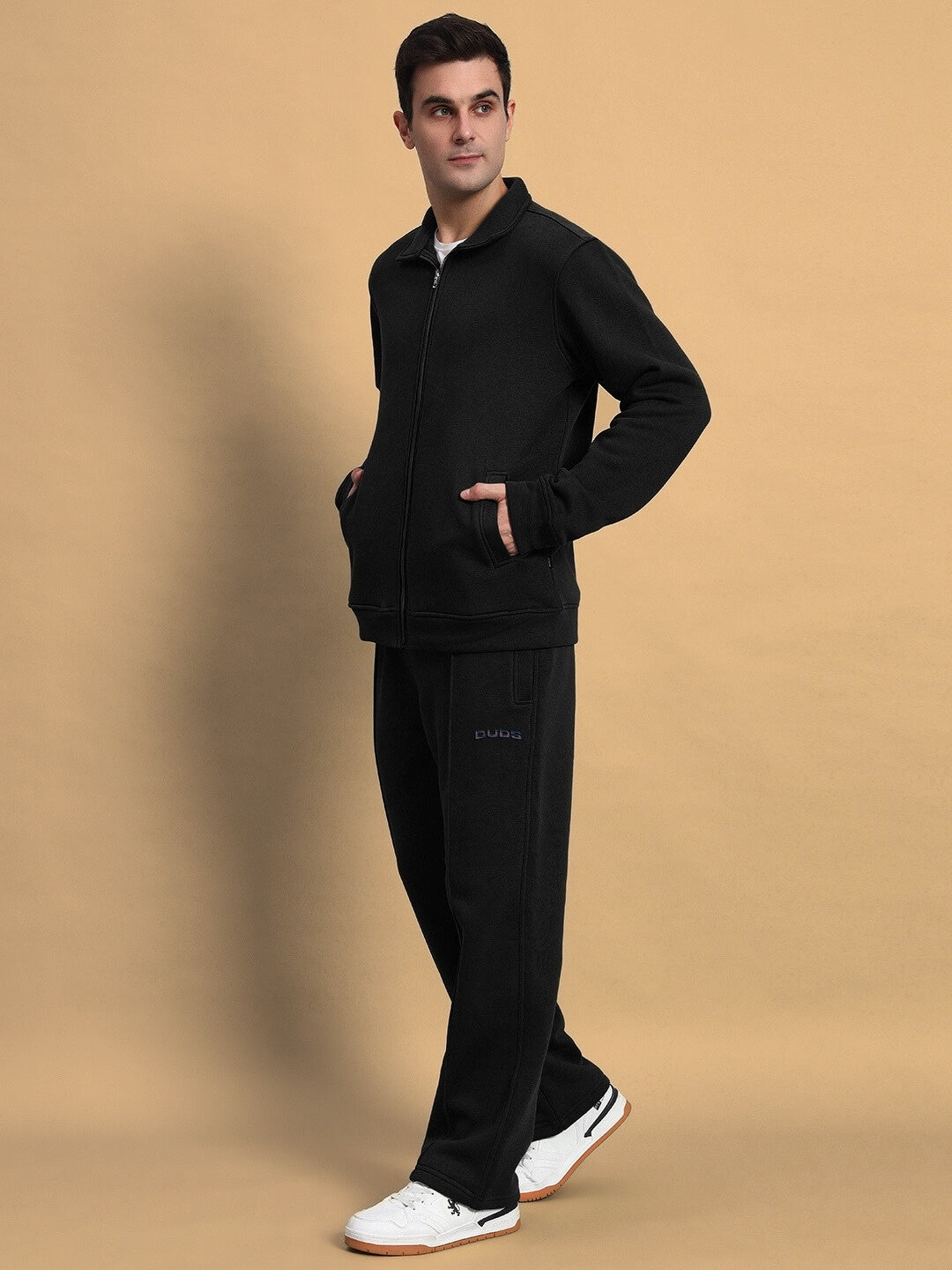 SHAGGY FLEECE JACKET (BLACK)