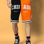 Chicago Regular Fit Shorts (Orange-Black)