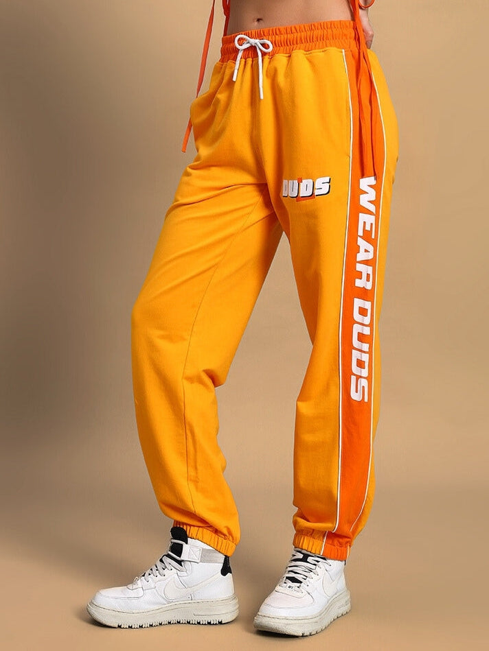 WOMEN'S PEPPY JOGGERS (YELLOW-ORANGE)