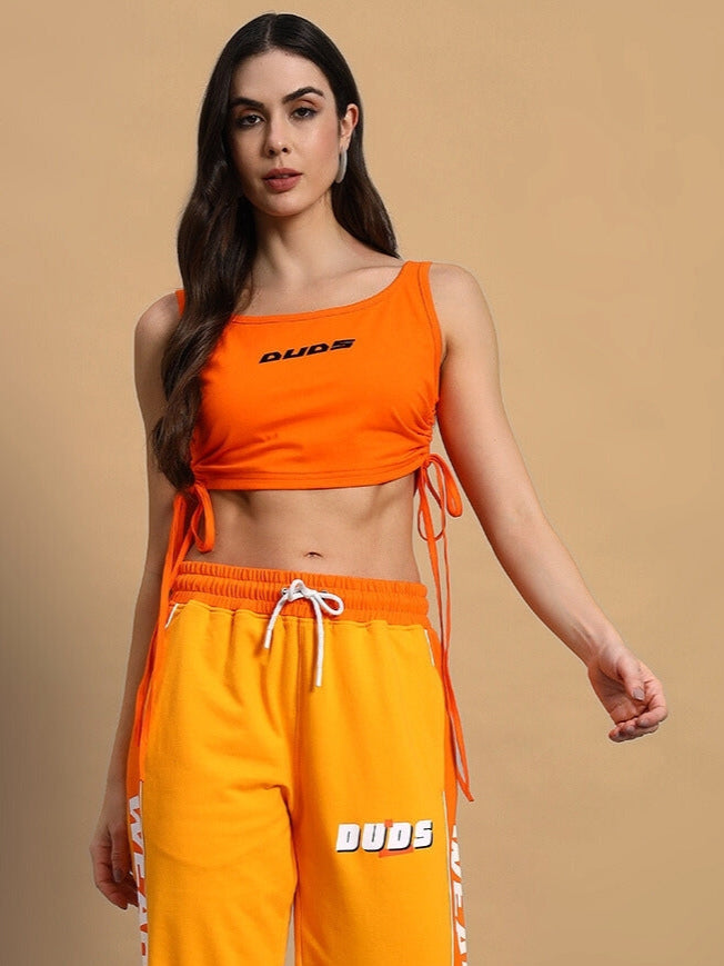 Squeeze Crop-Top (Orange)