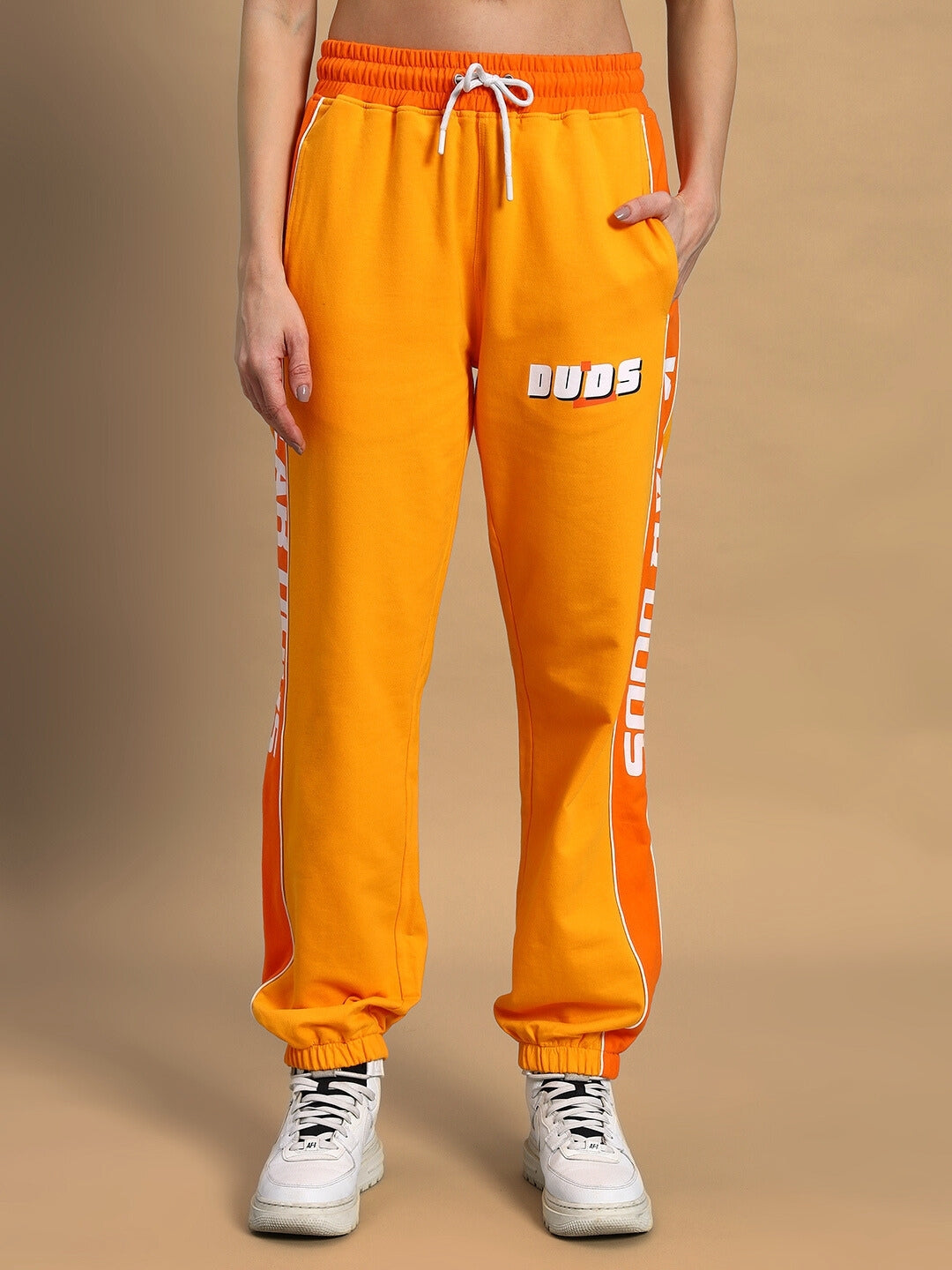 WOMEN'S PEPPY JOGGERS (YELLOW-ORANGE)