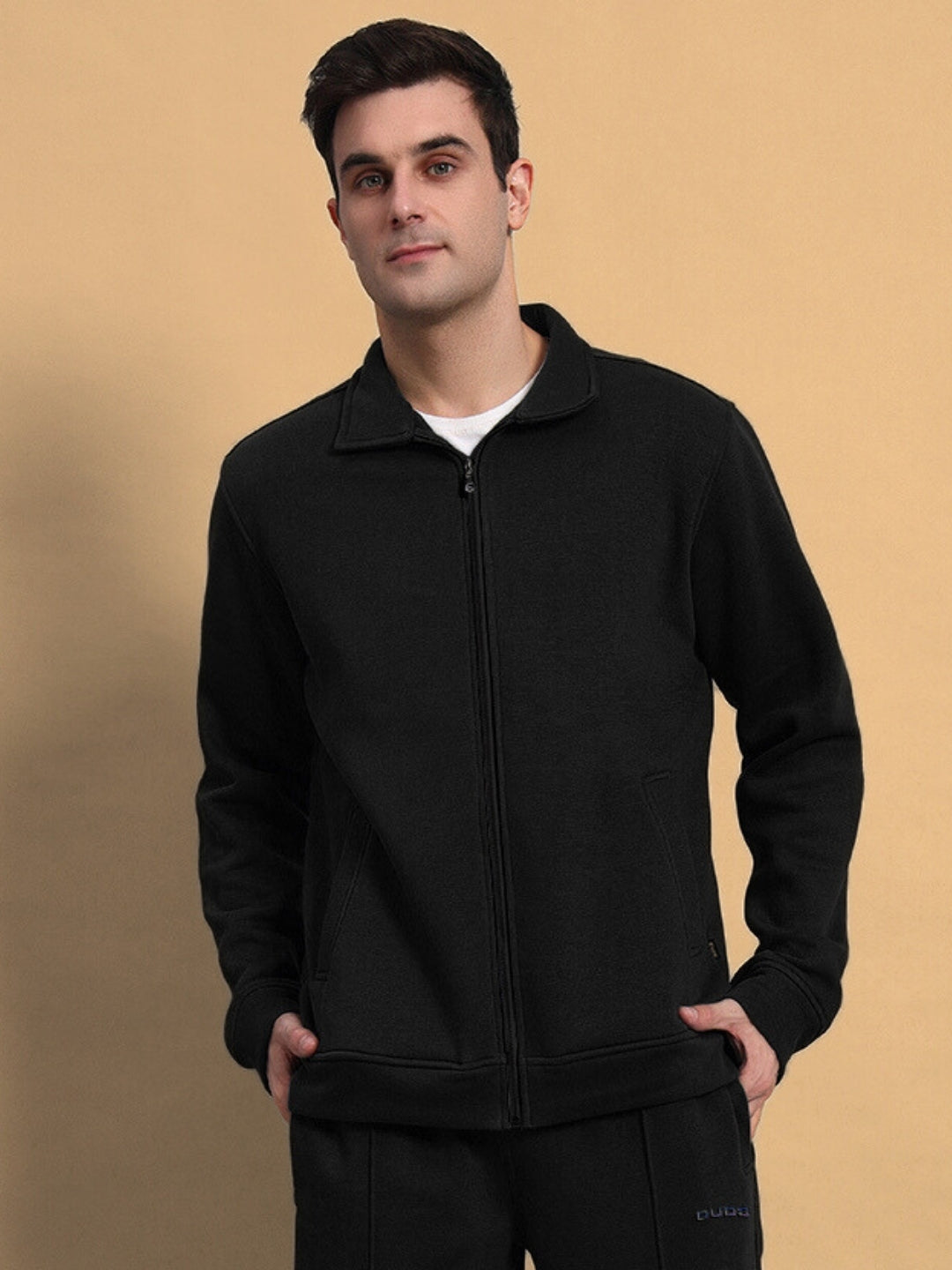 SHAGGY FLEECE JACKET (BLACK)