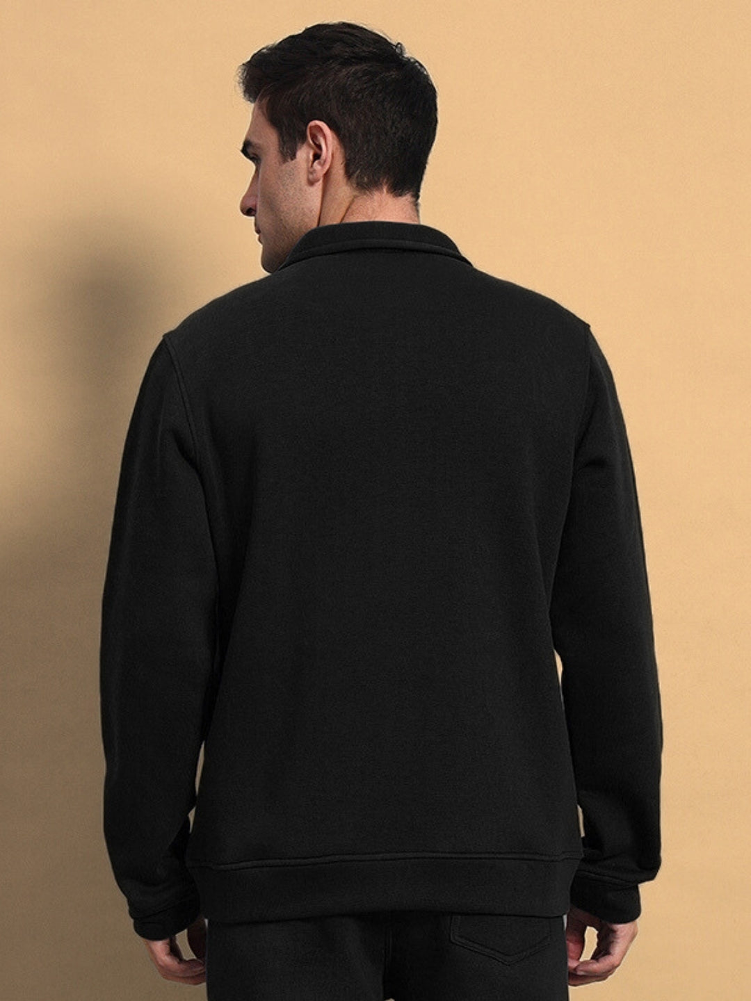 SHAGGY FLEECE JACKET (BLACK)