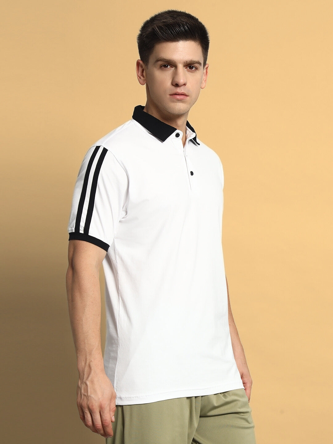 STAUNCH POLO REGULAR FIT T-SHIRT (WHITE)