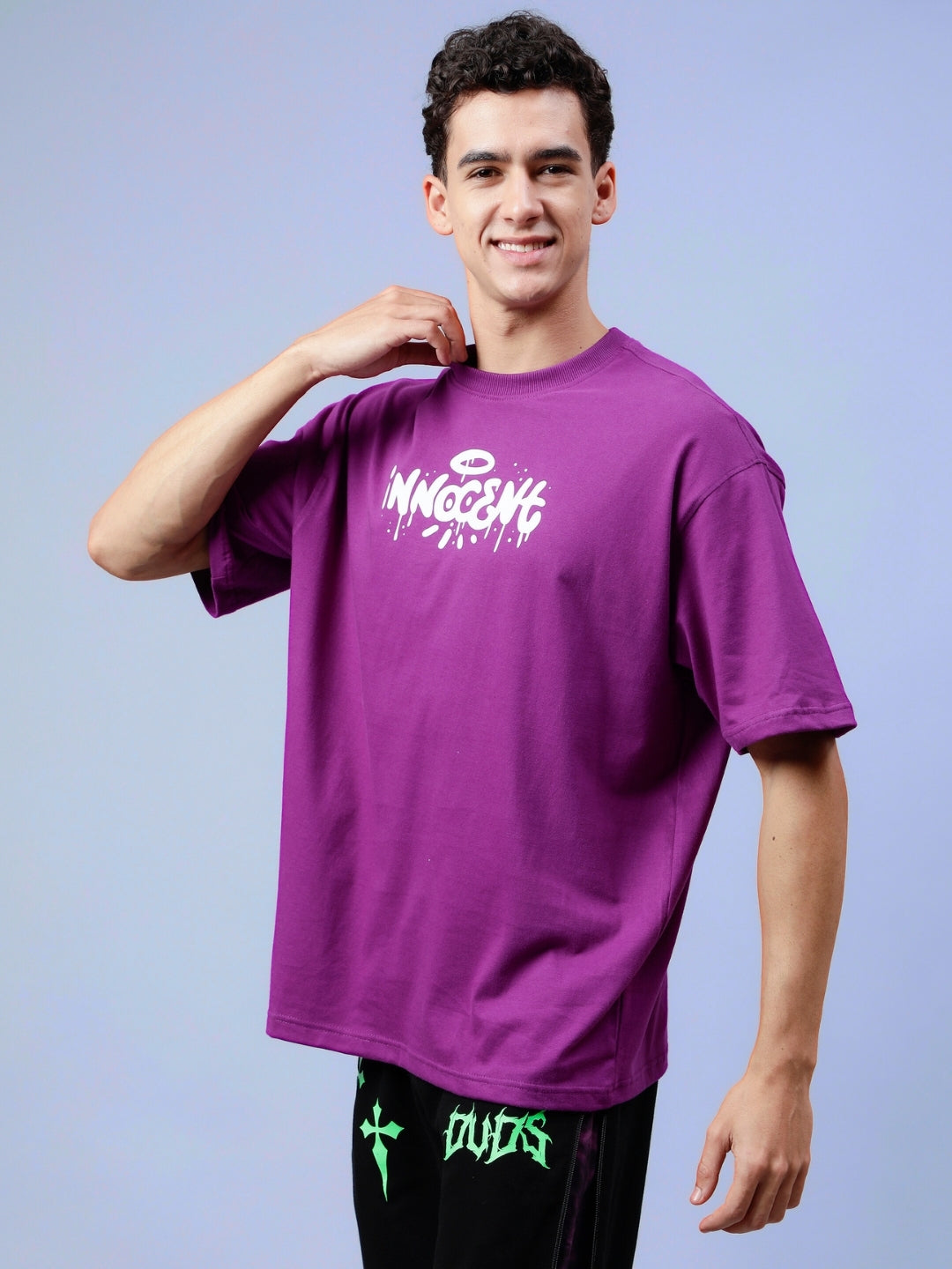 Innocent Over-Sized T-Shirt (Purple)