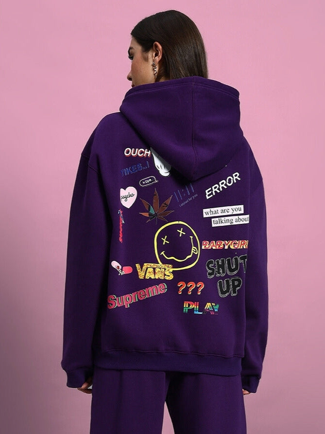 Women's Supreme Fleece Co-Ord (Purple)