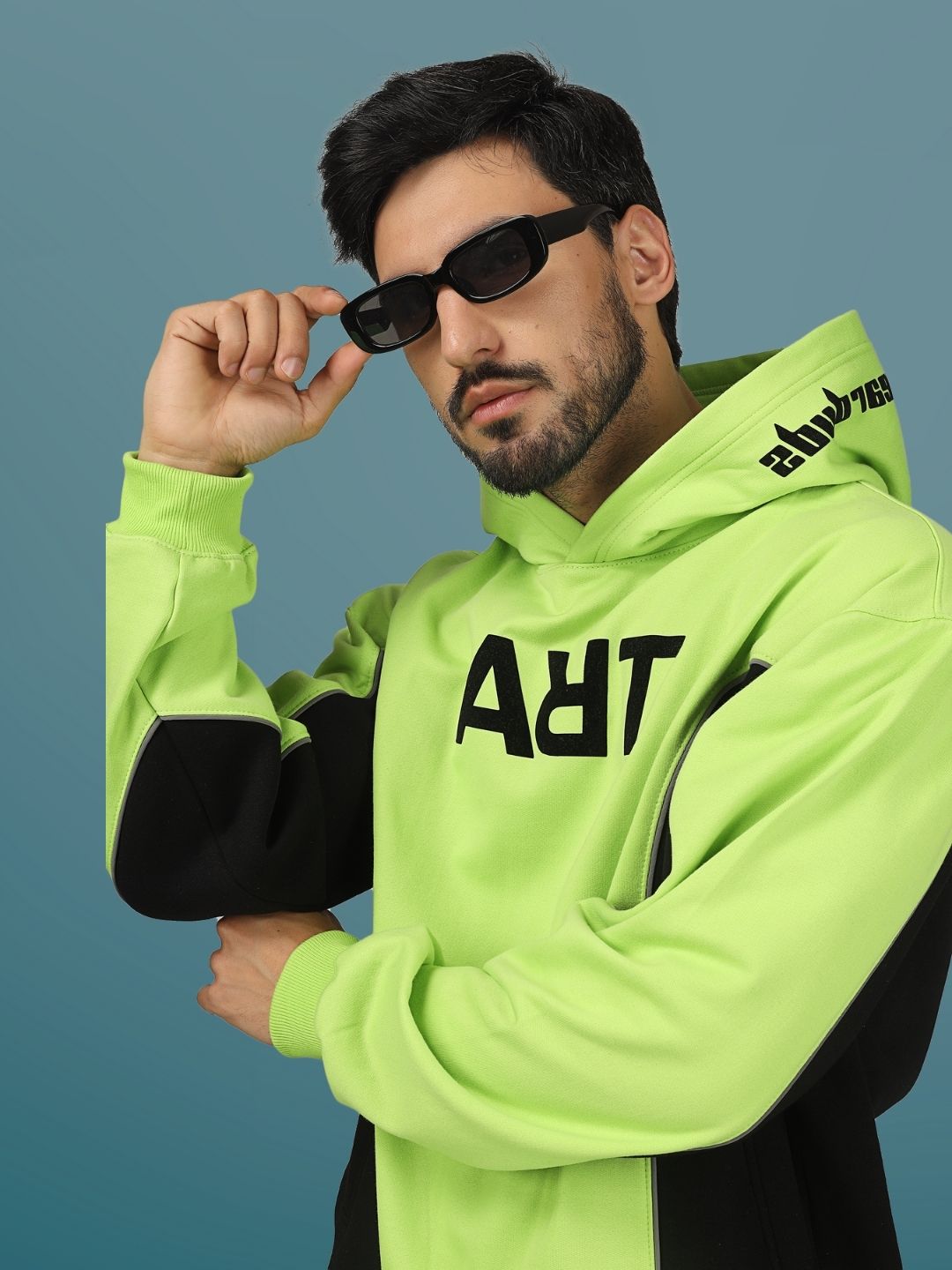 ART Reflector Hoodie ( Neon Green) - Wearduds