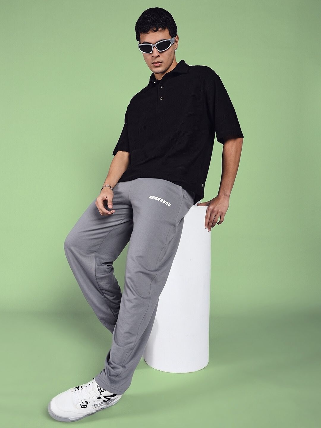 VANILLA RELAXED-FIT JOGGERS (GREY)