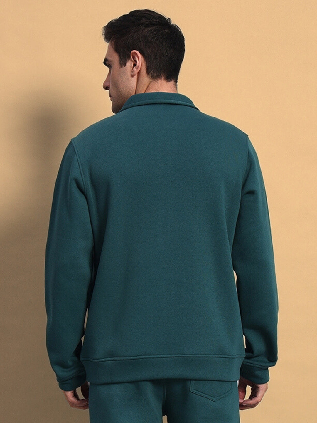 SHAGGY FLEECE JACKET (TEAL GREEN)