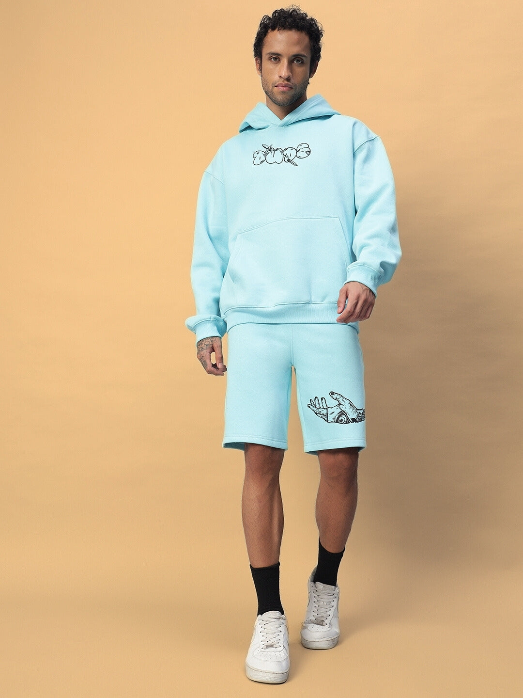 Demon Fleece Hoodie (Sky Blue)