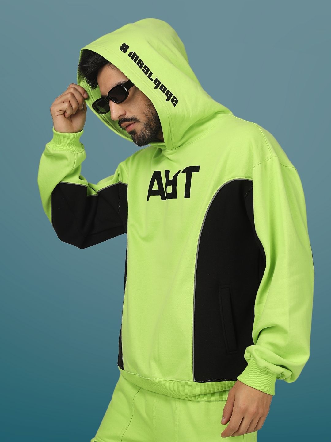 ART Reflector Hoodie ( Neon Green) - Wearduds