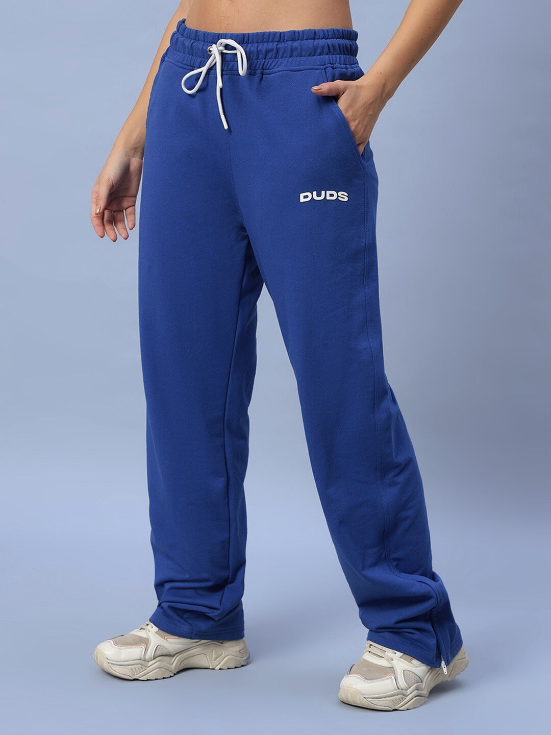 WOMEN'S HERSHEY SIDE SLIT JOGGERS (ROYAL BLUE)