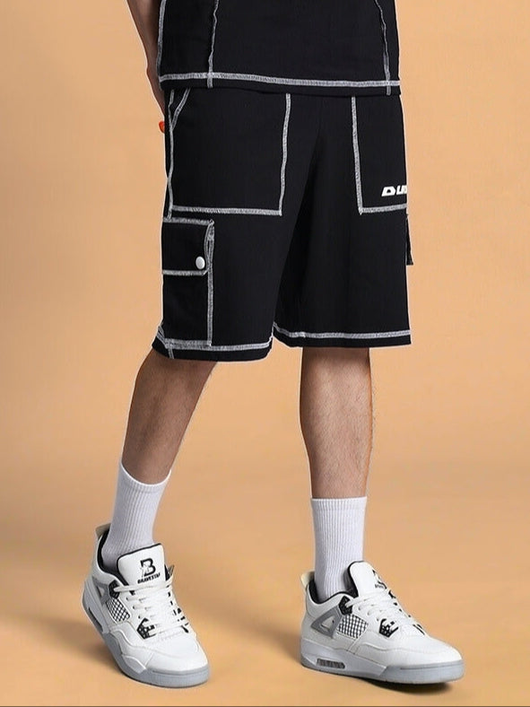 DYNAMIC REGULAR FIT SHORTS (BLACK)