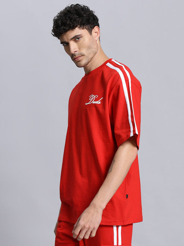 SCOTIA OVER-SIZED T-SHIRT (RED)