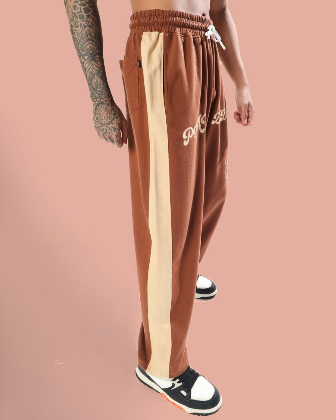 DUDS PLAY BAGGY JOGGERS (BROWN-BEIGE)