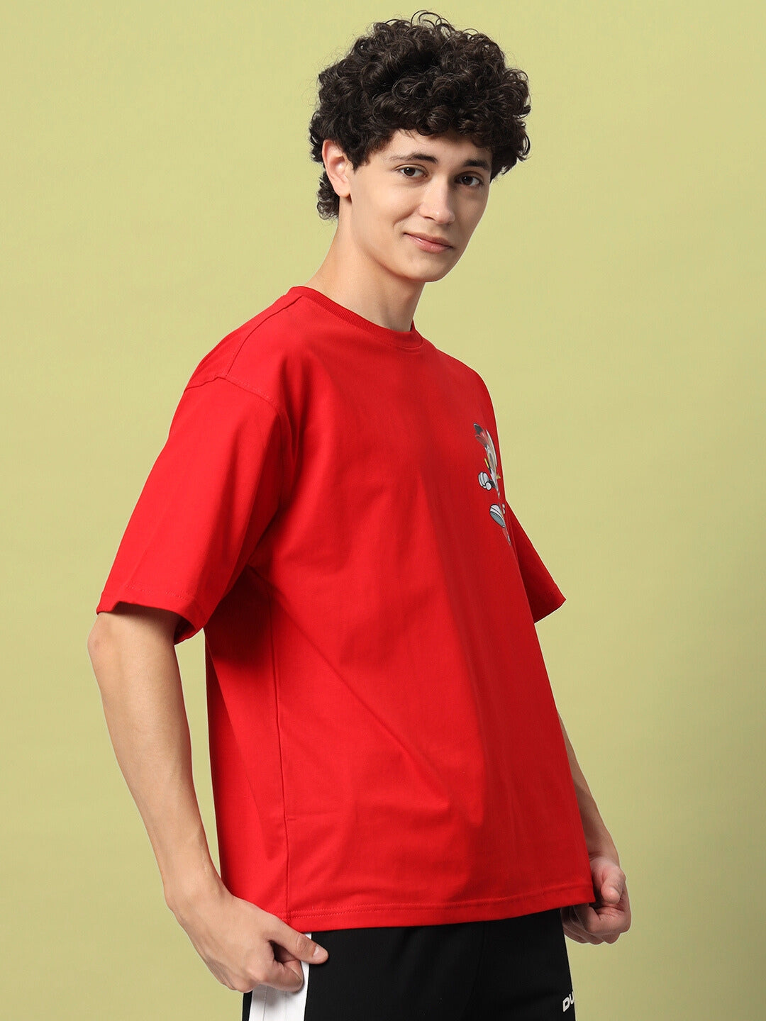 Mickey Over-Sized T-Shirt (Red)