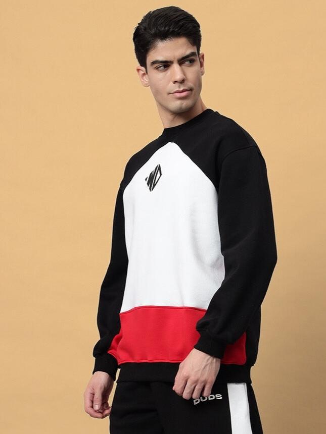 WD FERVID COLORBLOCK SWEATSHIRT (BLACK)