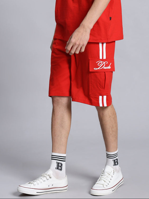 SCOTIA REGULAR FIT SHORTS (RED)