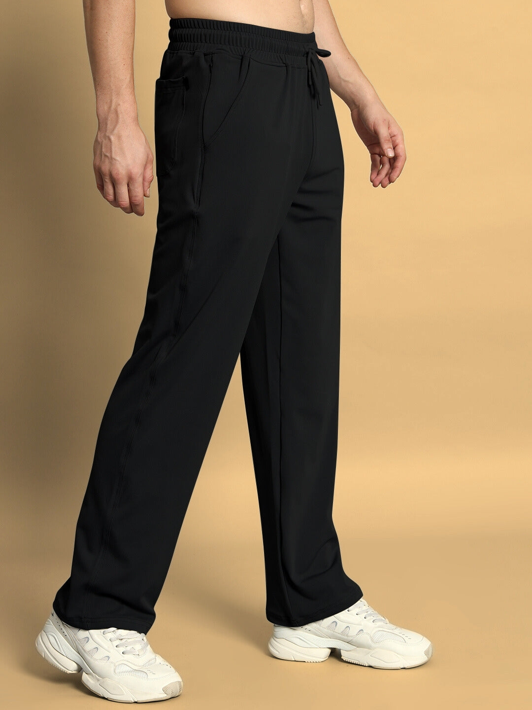 SPRINGY RELAXED PANT JOGGER (BLACK)