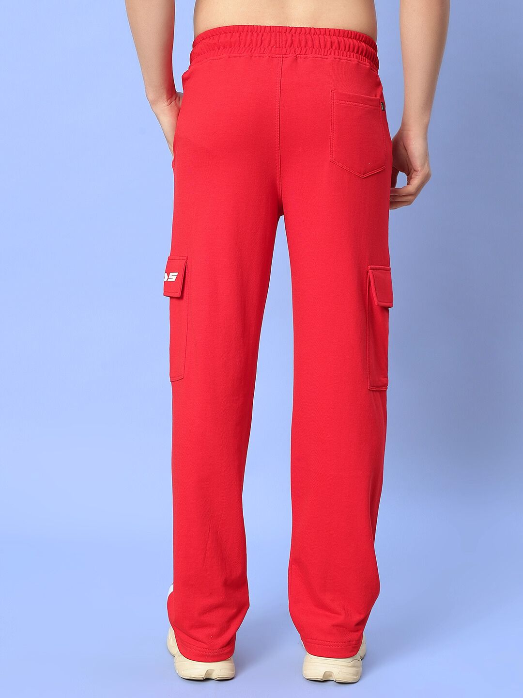 REDROIT 5 POCKET RELAXED FIT JOGGERS (RED)