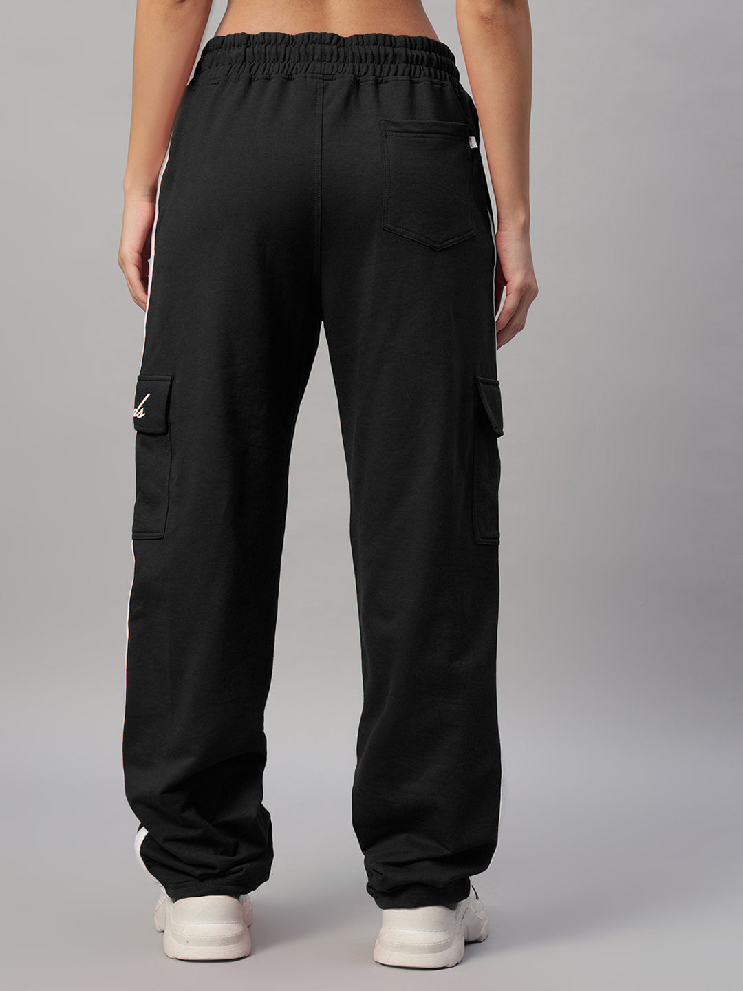 WOMEN'S SCOTIA STRIPE JOGGERS (BLACK)