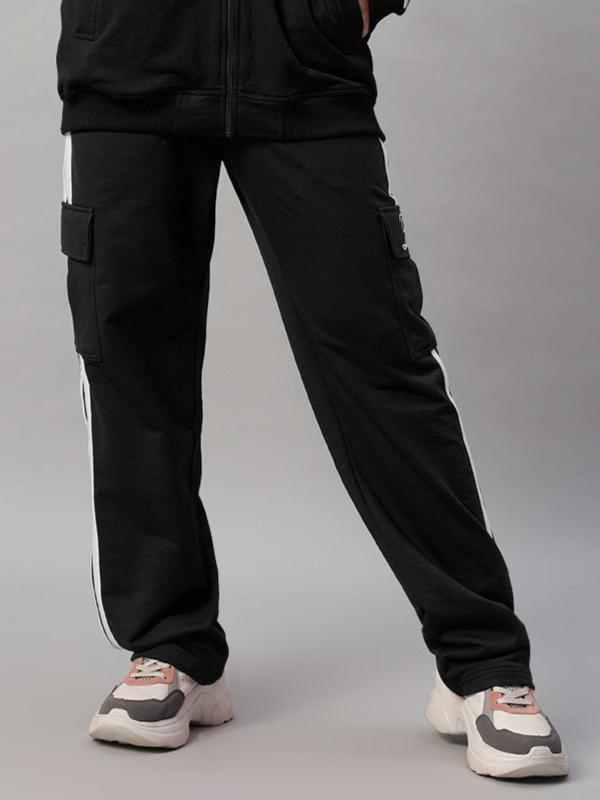 WOMEN'S SCOTIA STRIPE JOGGERS (BLACK)