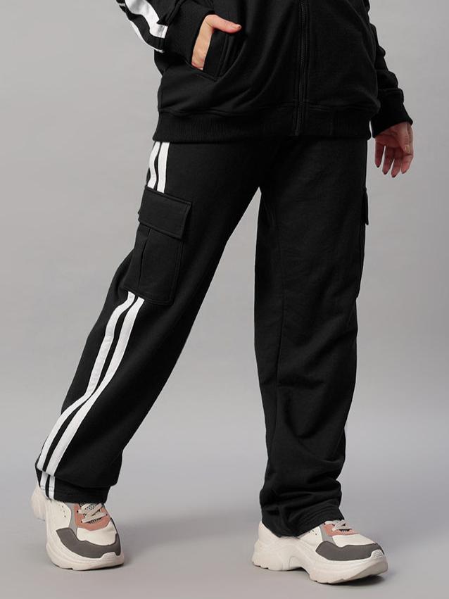 WOMEN'S SCOTIA STRIPE JOGGERS (BLACK)