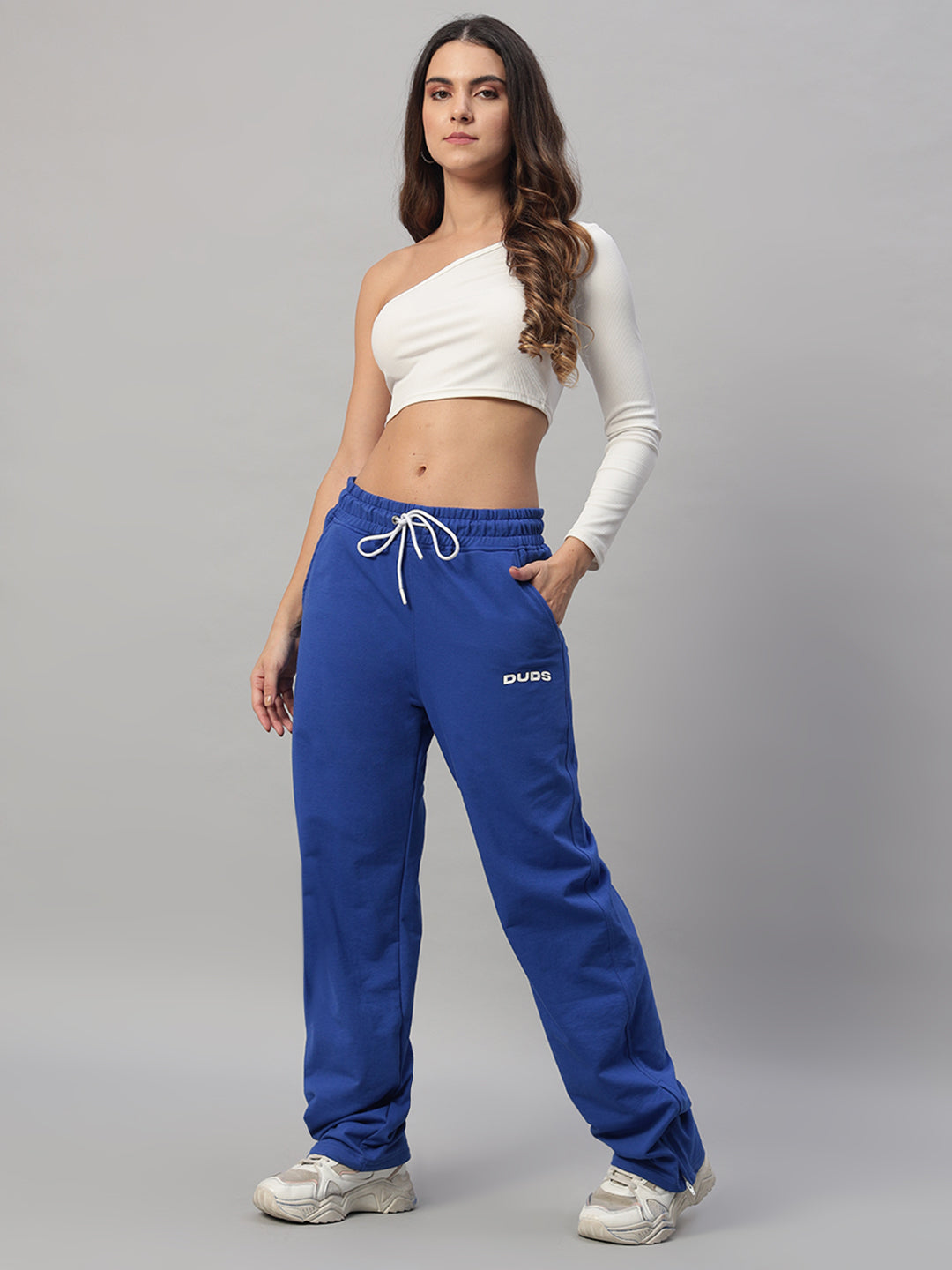 WOMEN'S HERSHEY SIDE SLIT JOGGERS (ROYAL BLUE)