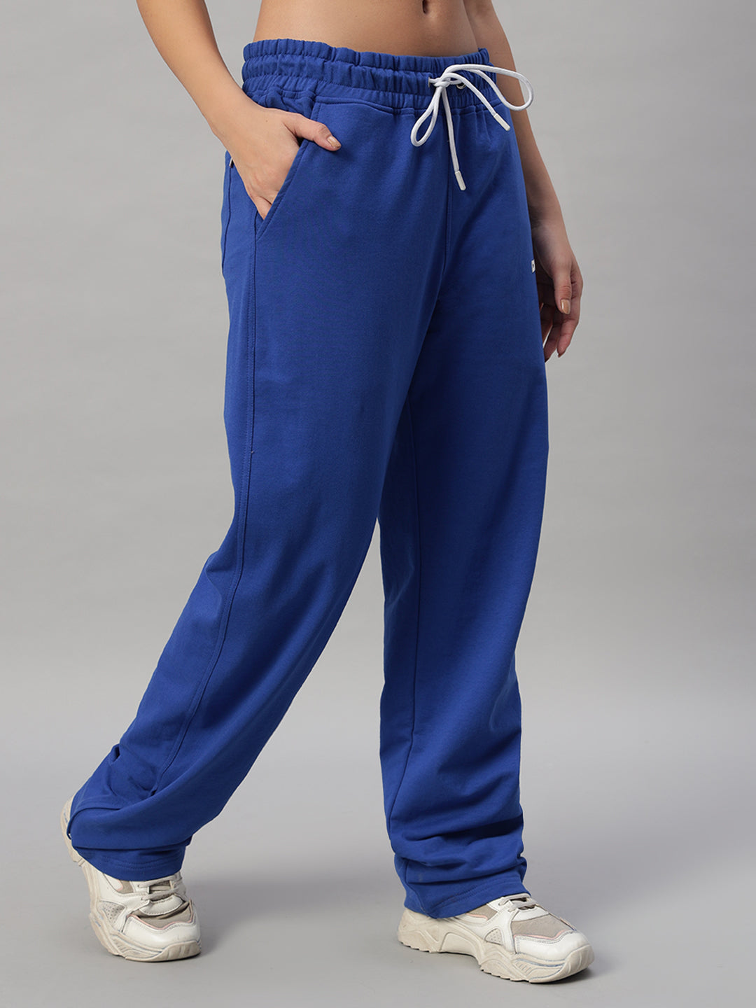 WOMEN'S HERSHEY SIDE SLIT JOGGERS (ROYAL BLUE)