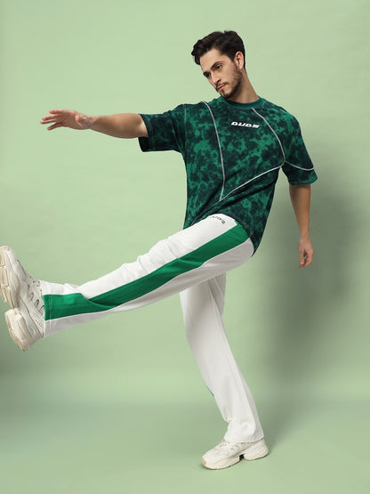 BREEZER SIDE CONTRAST JOGGERS (OFF-WHITE GREEN)