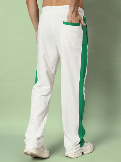 BREEZER SIDE CONTRAST JOGGERS (OFF-WHITE GREEN)