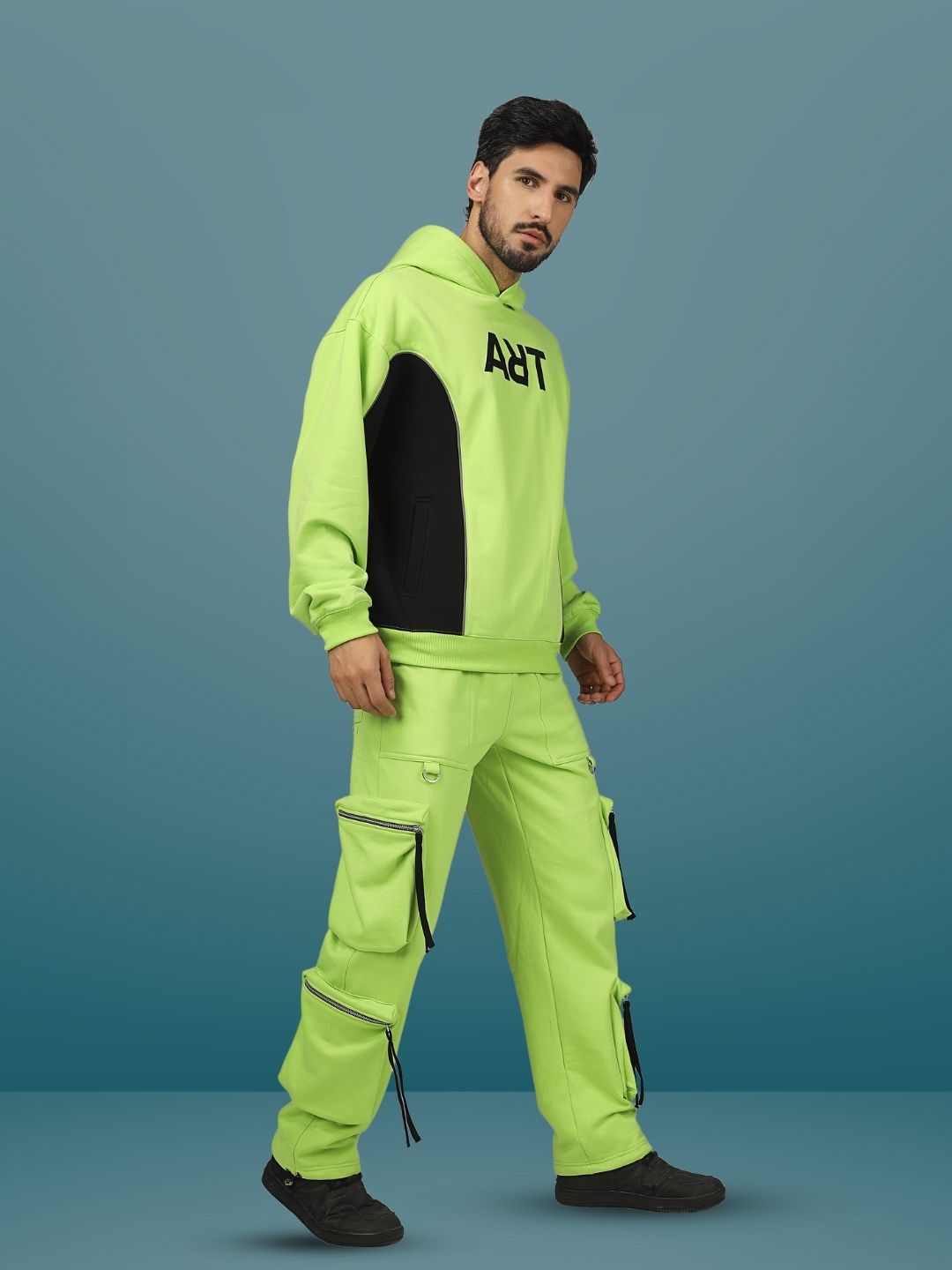 ART Reflector Hoodie ( Neon Green) - Wearduds