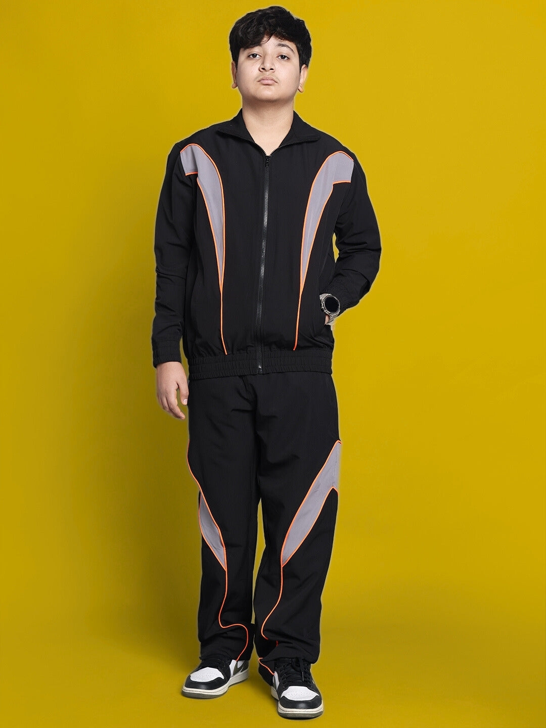 Bullet Oversized Co-Ord Set For Boys & Girls (Black)