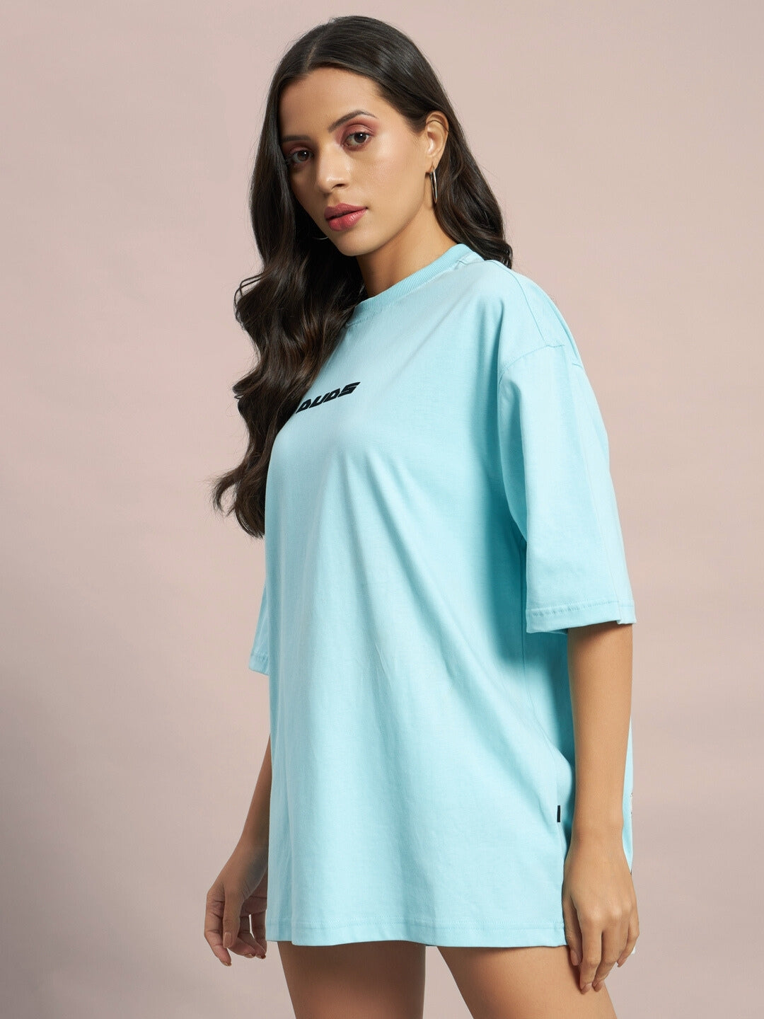 Women's Ethereal Creatures Over-Sized T-Shirt (Sky Blue)