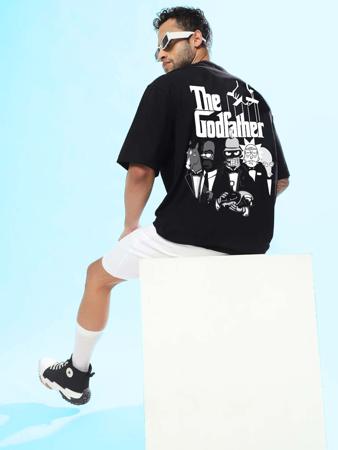 God Father Over-Sized T-Shirt (Black)