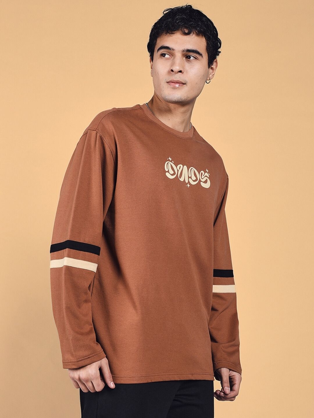 KEEP FLYING OVERSIZED SWEATSHIRT (BROWN)