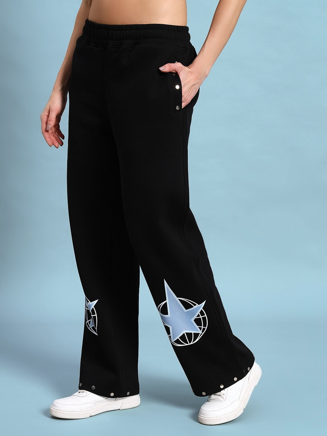 WOMEN'S GLOBAL FLEECE JOGGER (BLACK)