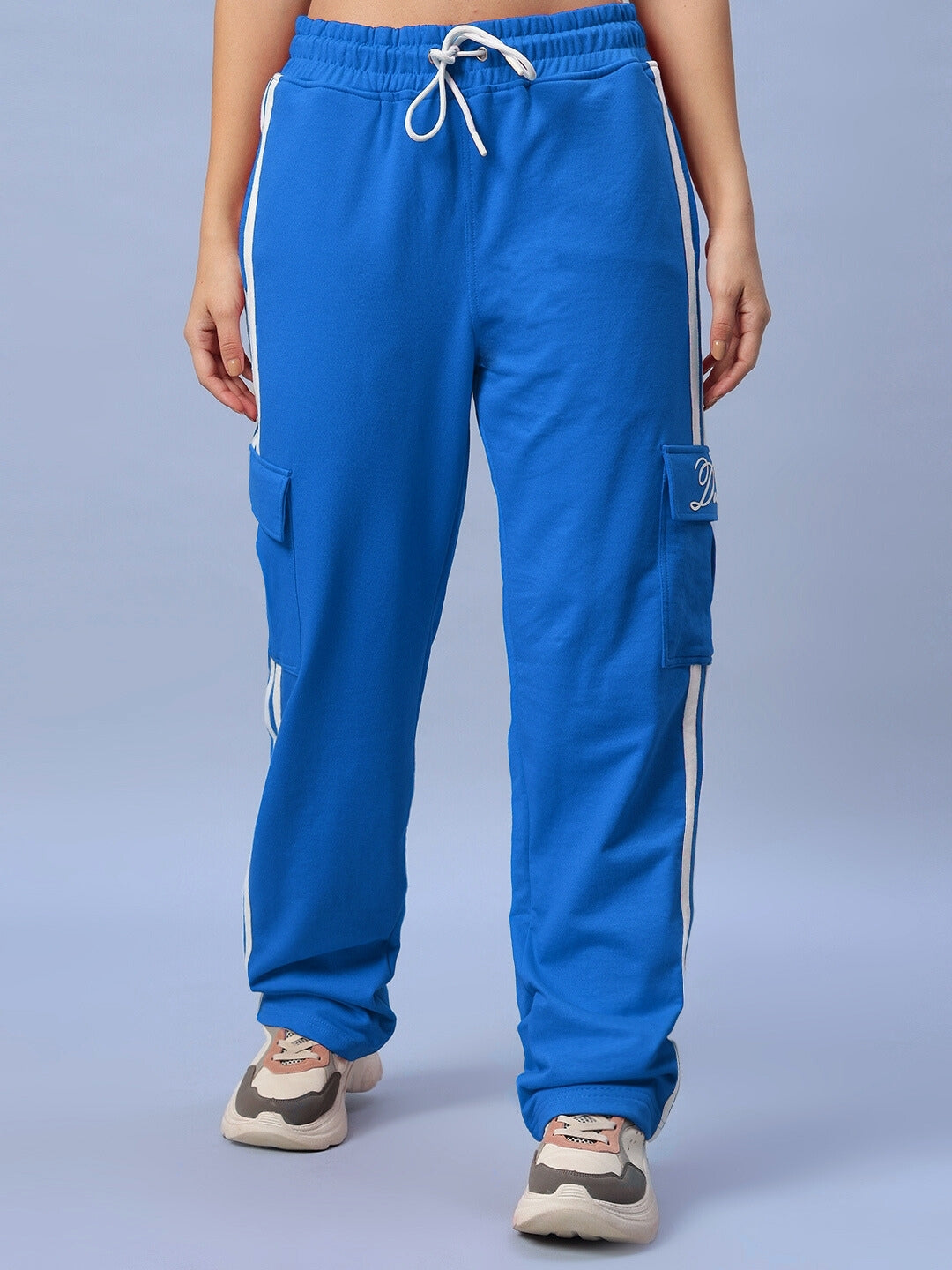 WOMEN'S SCOTIA STRIPE JOGGERS (ROYAL BLUE)