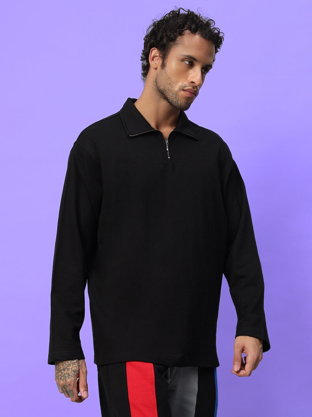 Candid Oversized Sweatshirt (Black)