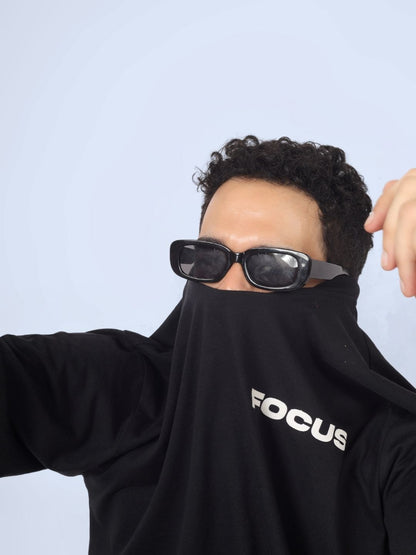 Focus Over-Sized T-Shirt (Black) - Wearduds